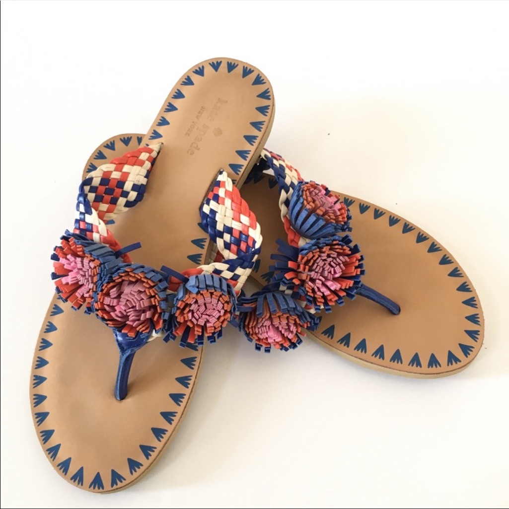 Kate Spade Idette Fringe Flip Flop 10